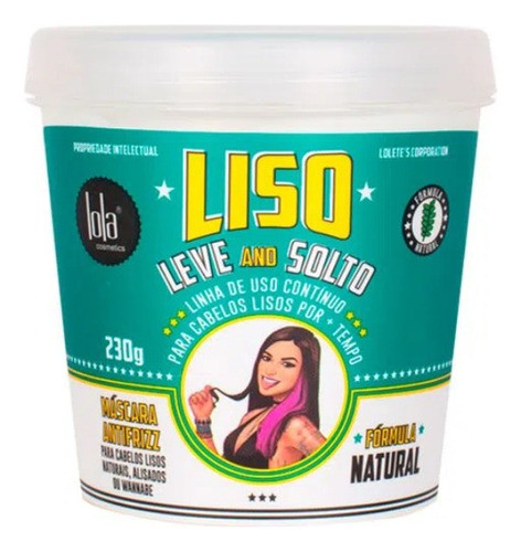 Mascara Anti Frizz Liso Leve E Solto Lola Cosmetics 0