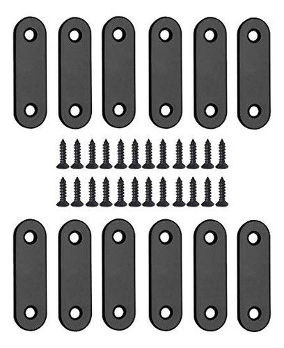 Jiozermi 12 Pcs Straight Brace, Flat Brace 2? X 0.6?, Soport 0