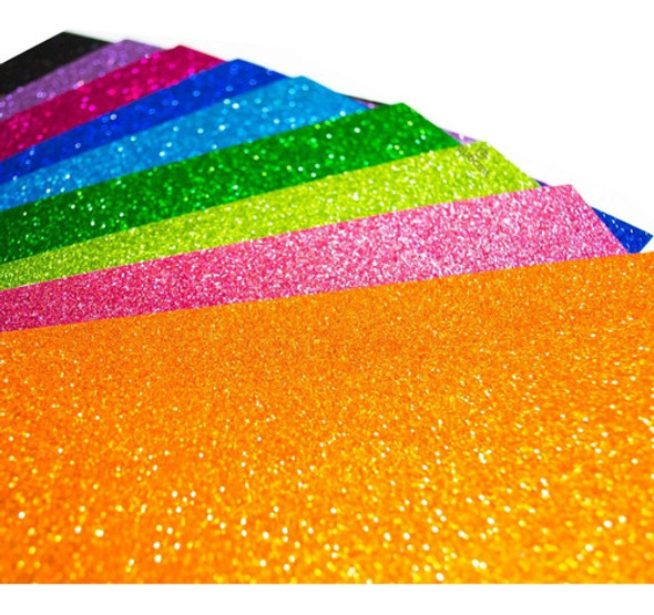 Goma Eva Con Brillo 40x60 X 10 Colores A Eleccion 0 Goma Eva Con Brillo 40x60 X 10 Colores A Eleccion 0