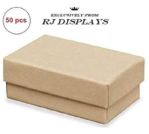 50 Unidades Relleno De Algodon Cafe Cajas De Regalo De La 1
