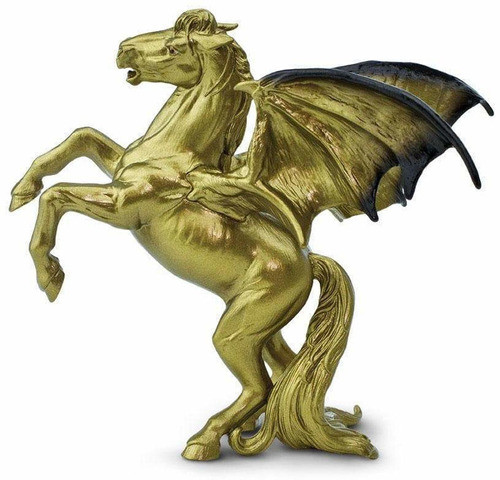Caballo Oro Areion Gold Safari Colección Animal Realista Ax® 1