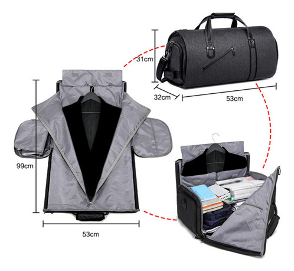 Bolsa De Viagem Dobrável Para Transporte De Roupas Bolsa De 1