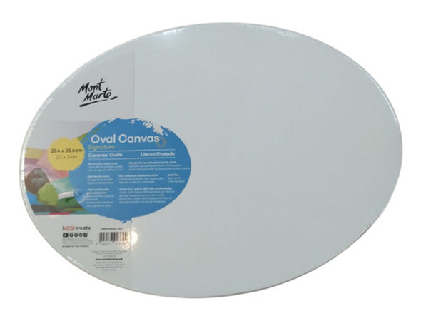 Bastidor Entelado 380g Sin Acido Prof Montmarte Oval 25x35cm 0