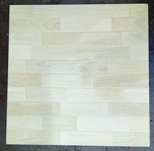 Cerámica Madera Beige Clara 57x57 Taco Marfil 1