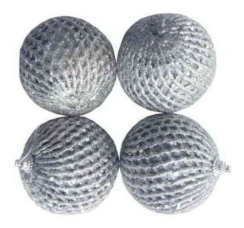 Bolas Brillantes 8cmx4ps. Navidad 0