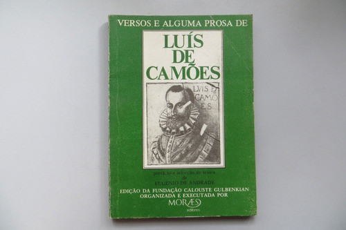 Versos E Alguma Prosa De Luís De Camoes 1977 (en Portugués) 0