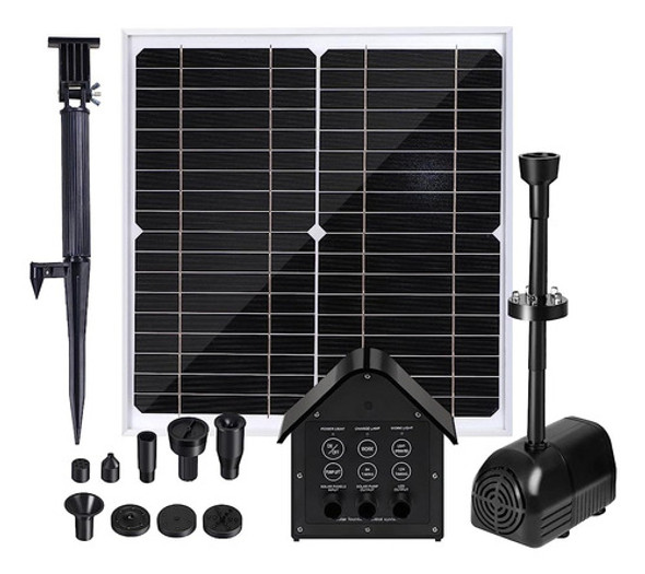 Fuente Solar Atmorea, Bomba De Fuente De Baño Solar Para Páj 0