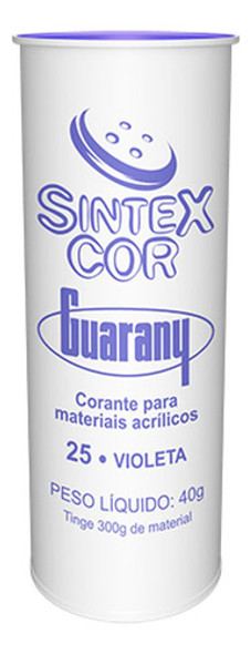 Corante Para Tingir Sintexcor Guarany 40g 25 - Violeta 0