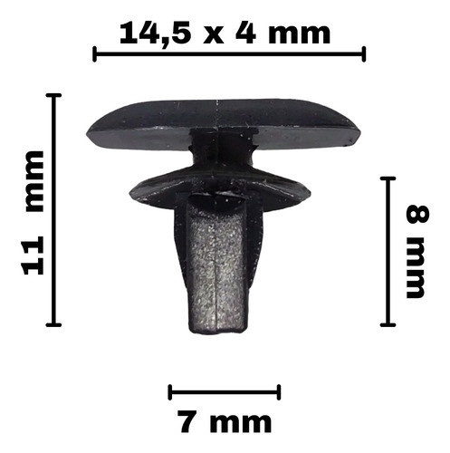 Gancho Grampa Broche Traba Clip Burlete Nissan X10 1