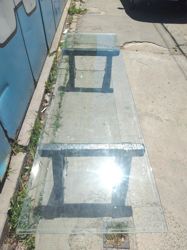 Antiguo Vidrio Grande Team  Inastillex Tipo Blindex Mesa 1