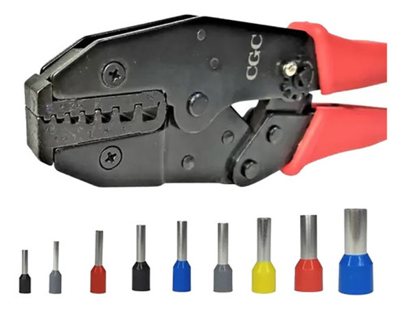 Alicate De Crimpar Terminal Tubular Ilhós 0,5 À 16mm Ht336e2 0