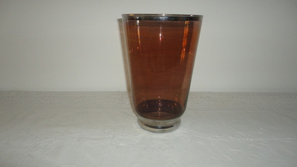 Lindo Florero Antiguo Decorado Con Plata Impecable Miralo 0