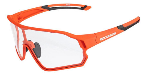 Óculos Ciclismo Rockbros Eros Orange Photochromic Pro 0