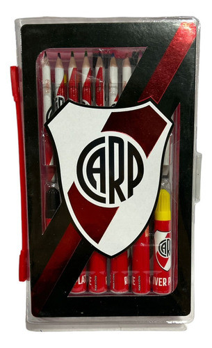 Kit Escolar Lápices Marcadores Crayones De River Plate Ideal 1