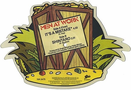 Men At Work It's A Mistake Vinilo Picture Shape Dificil Uk 1