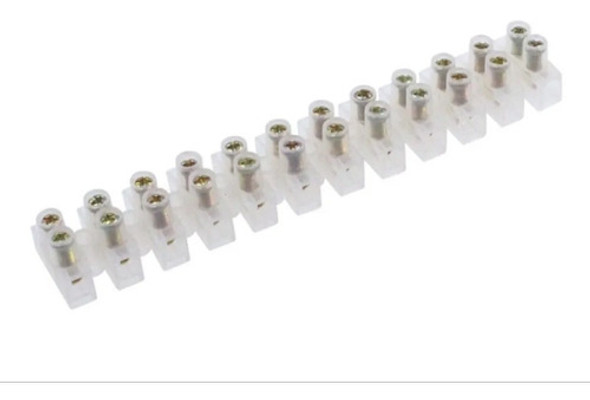 Conector Corriente Alterna De 12 Terminales 122x19x14mm X 10 0