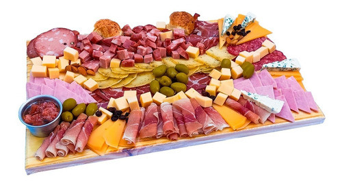 Tabla De Picada 12 A 15 Personas 1,8 Kg Con Pan De Campo 0