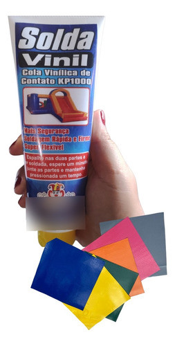 Cola Soldavinil P/inflaveis  Kit C/02 Bisnaga C/300ml+brinde 0