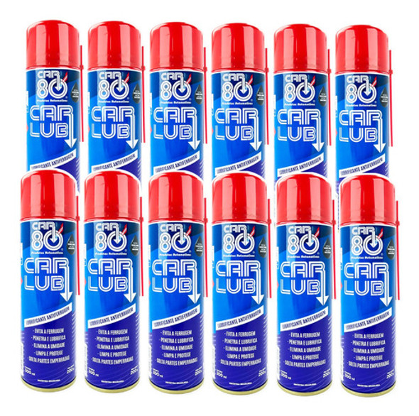 Caixa Desengripante Carlub Car80 Antiferrugem 12 Unidades 0 Caixa Desengripante Carlub Car80 Antiferrugem 12 Unidades 0