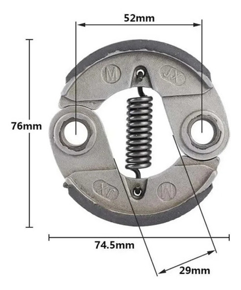 Embrague Desmalezadora 33cc 43cc 52cc -aluminio 1