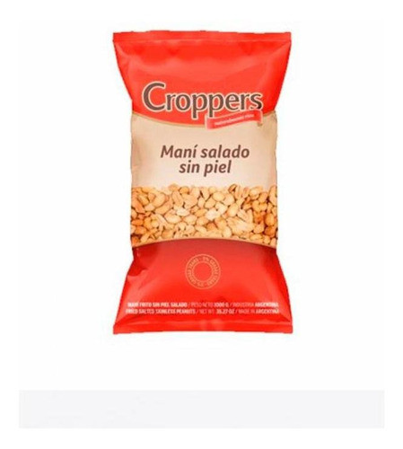 Pack X 18 Unid. Mani  Fys S Piel 750 Gr Croppers Snack 0