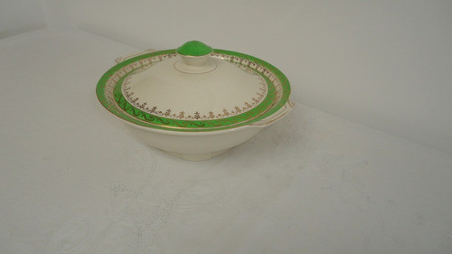 Sopera Centro Antigua Inglesa Diseño Con Oro Mirala 1