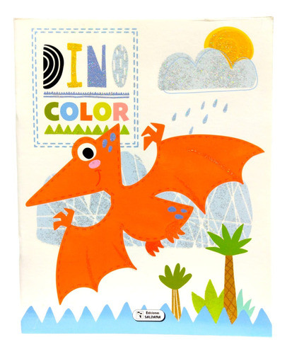 Libro Infantil Para Colorear Dino Color Naranja +3 Años 0