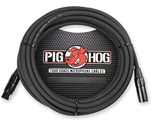 Cable De Micrófono Pig Hog De 8 Mm, Cable De Micrófono Xlr T 0