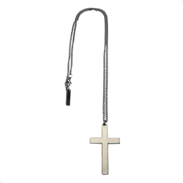 Collar Colgante Cadena Pogo Cruz Lisa 0