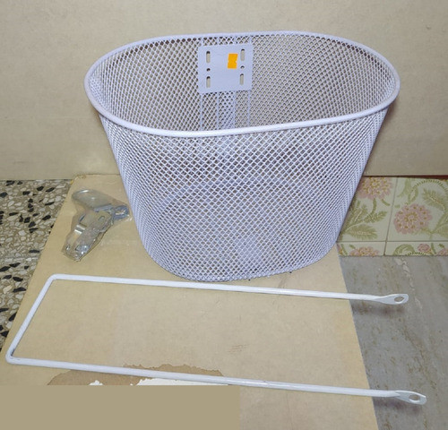 Canasto Blanco Para Bicicletas Rodado 26 - Completos 1