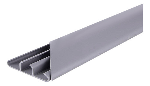 Cablecanal Para Piso 75x17mm Tira 2 Mts Gris Zoloda 0