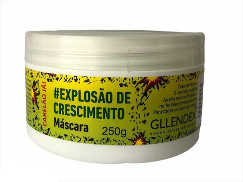 Máscara Explosion De Crecimiento Gllendex 250ml Vegano 0