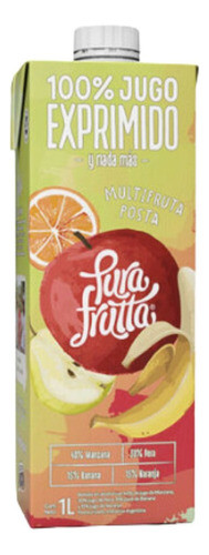 Jugo 100% Exprimido Multifruta De Pura Frutta Pack 8 X 1 Lt 0