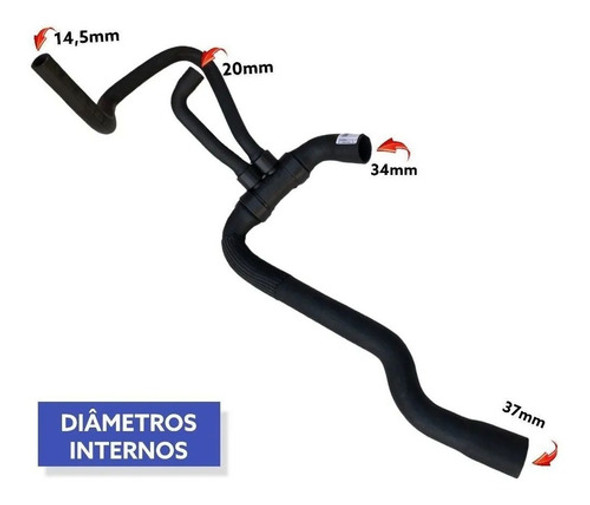 Manguera Chevrolet S10 Blazer Radiador Inferior 2.2 Nafta 1