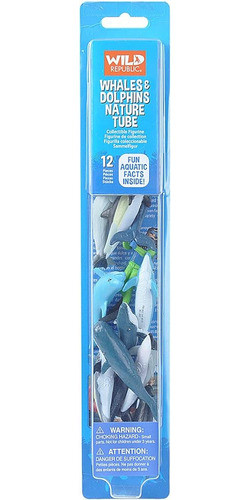 Wild Republic Whales And Dolphins Tube, Bottlenose, Spotted, 1