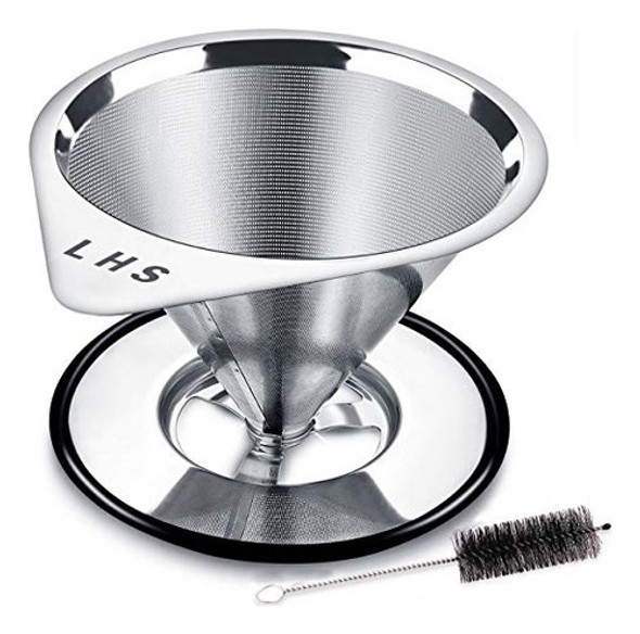 Vierta Sobre El Goteo Del Café Filter24 Cups Lhs Sin Papel Y 0