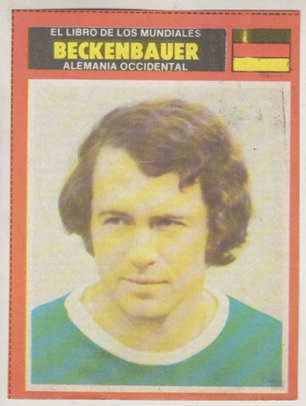 Futbol Alemania Tarjeta 1974 Franz Beckenbauer Coleccionable 0