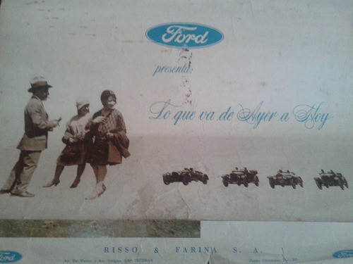 Almanaque Ford. Risso Y Farina. Las Piedras. 0