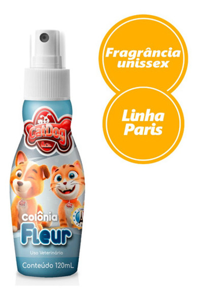 Deo Colonia Fleur Catdog Cães E Gatos 120ml Perfume Pet 1