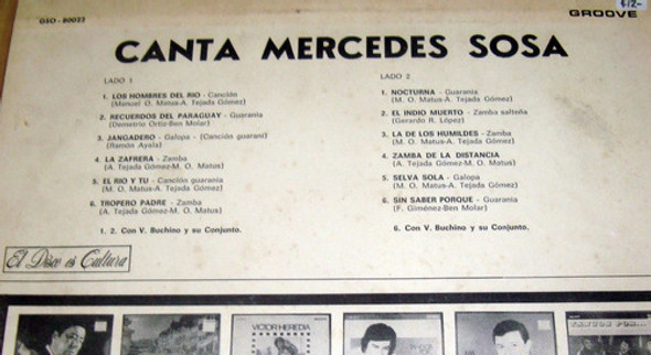 Mercedes Sosa Canta Mercedes Sosa Vinilo Lp Argentino Kktus 1