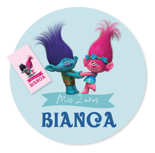 Kit Imprimible Trolls - Candy Bar 0