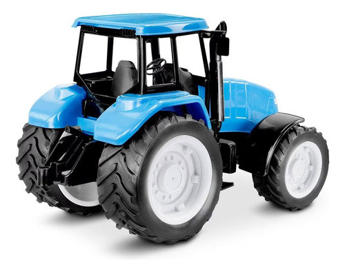 Brinquedo Trator De Campo Fazenda 28cm Azul 0360 - Roma 1