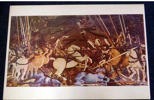 Gravura Combate De Cavaleiros Paolo Uccello 27x37 P/quadro * 1