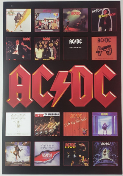 Poster Ac/dc Tapas Cds Album Nuevo Laser Rock 0