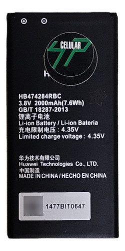 B.ateria Para Huawei Y550 Y625 Y635 Hb474284rbc Microcentro 0