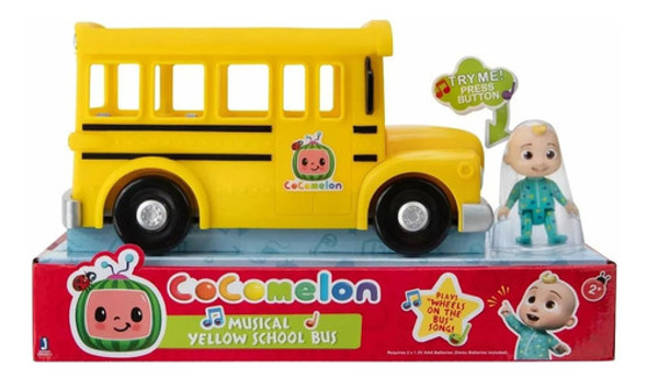 Autobús Escolar Cocomelon Con Figura Jj Extraíble Para Bebés 0