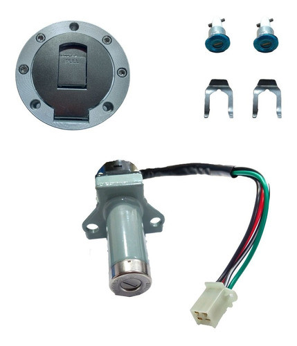Set Llave De Contacto + Tapa Tanque+ Cerradura Rx150 Mmmotos 0