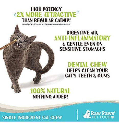 Patas Crudas Golosina Natural Matatabi Cat Stick - Sin Proce 1