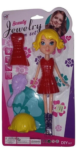 Muñeca Con Vestido Y Peine Juguete Nena Faydi Fd9090d2 Cuo 0