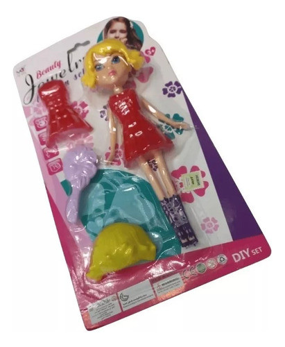 Muñeca Con Vestido Y Peine Juguete Nena Faydi Fd9090d2 Cuo 1